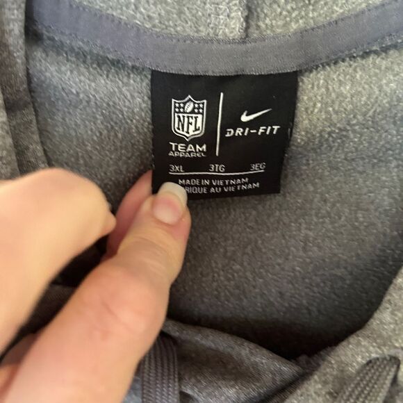 Nike dri- fit Gray Cleveland Browns Performance Circuit Logo Essential Hoodie - Picture 9 of 11